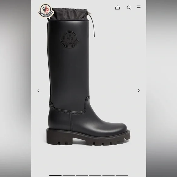 Moncler KICKSTREAM HIGH RAIN BOOTS - Picture 2 of 8